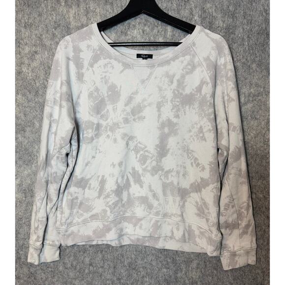 Rails Theo Scoop Neck Large Gray Tie-Dye Sweatshirt - Picture 2 of 7